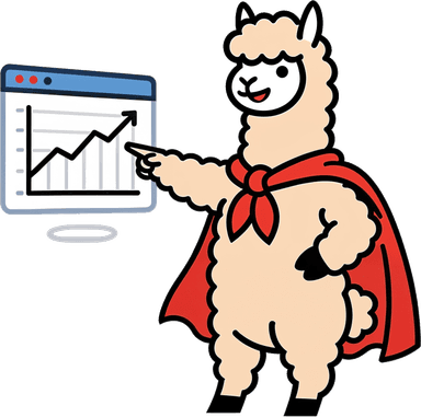 Alphie the alpaca mascot