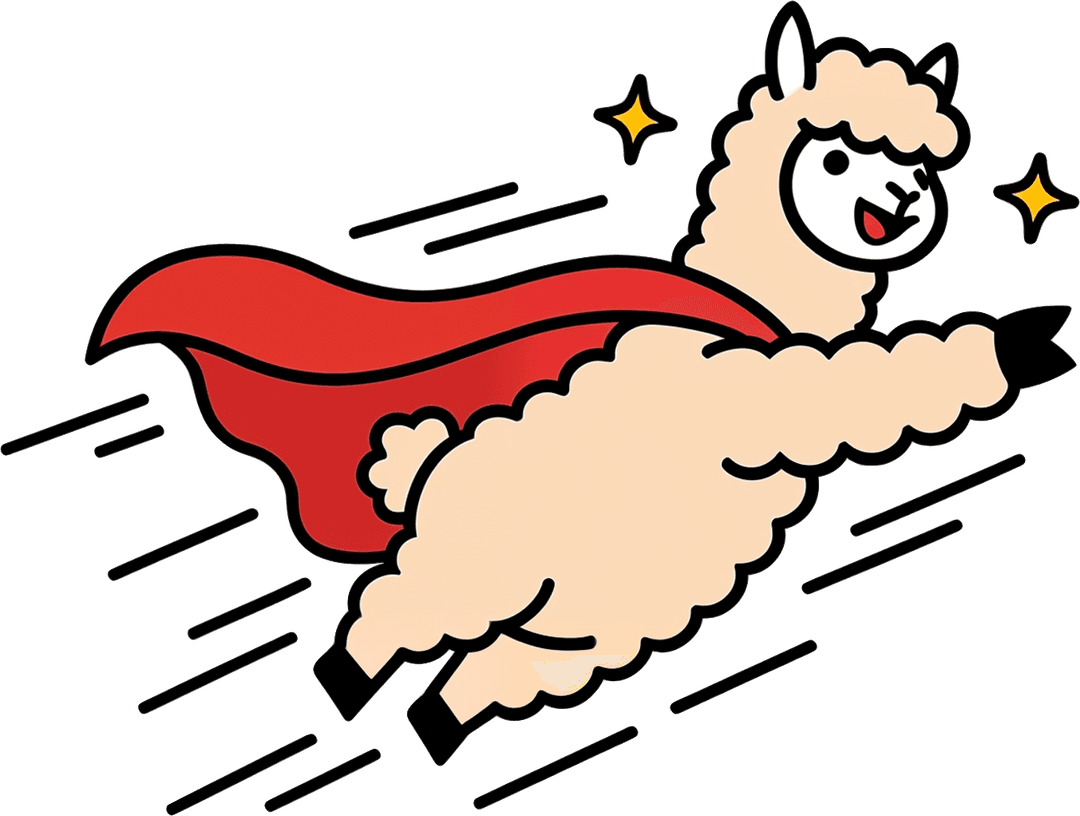 Alphie the alpaca mascot